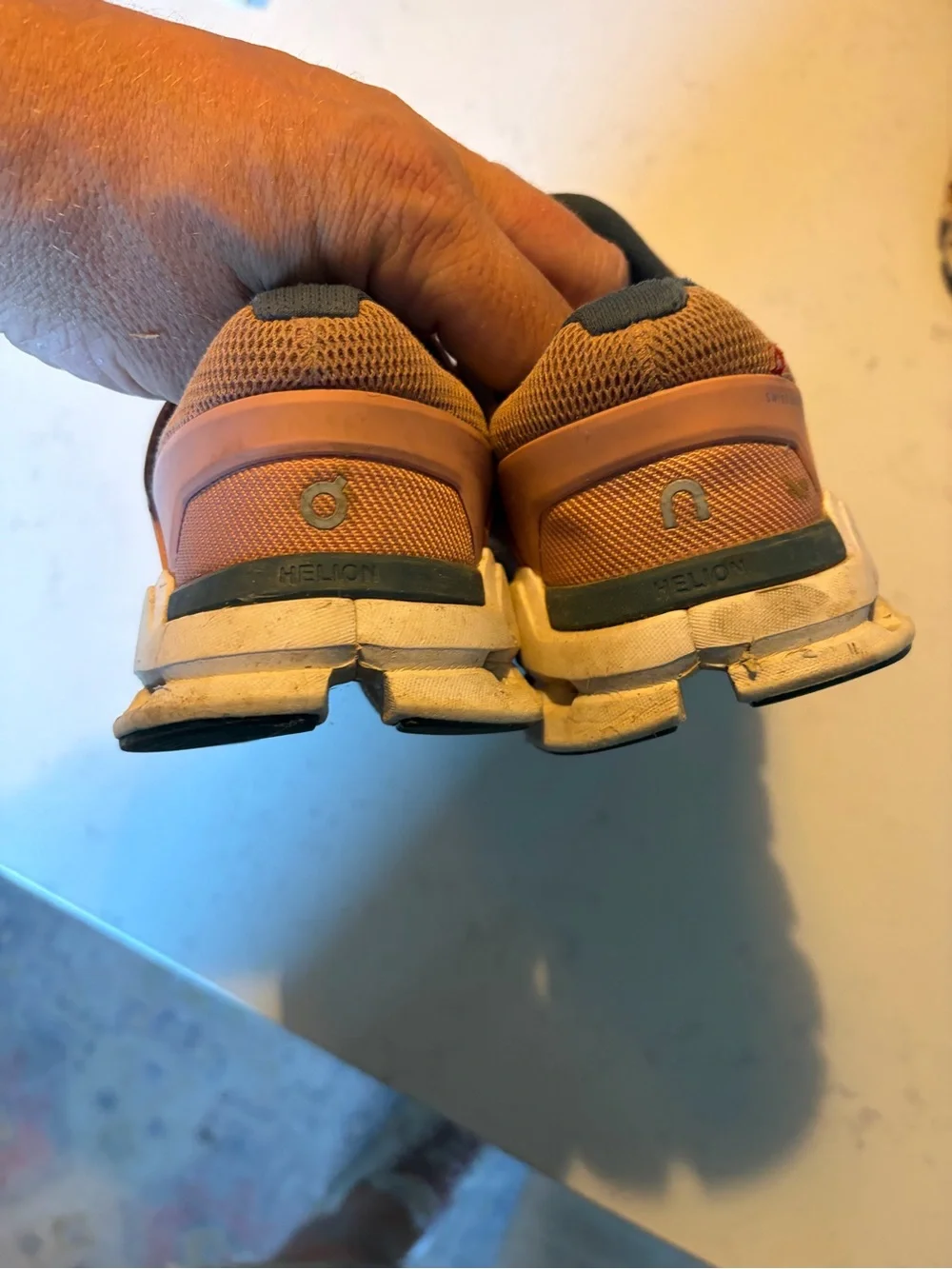 On Running breathable mesh